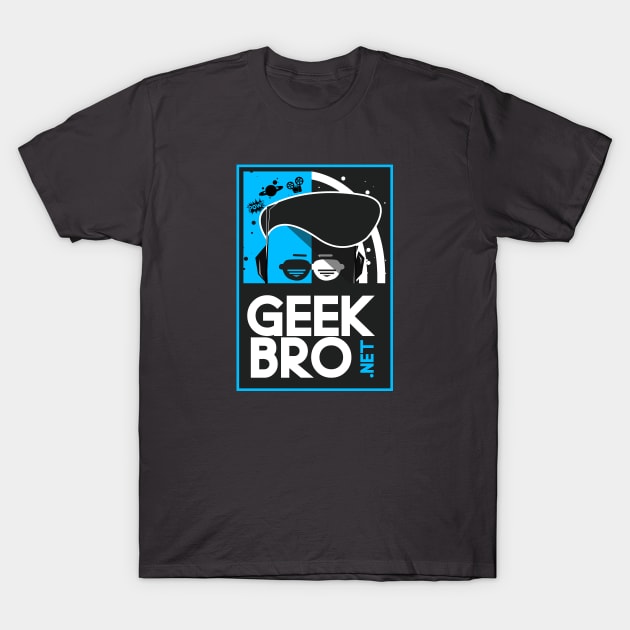 GeekBro Logo (Blue) T-Shirt by GeekBro Podcast Network